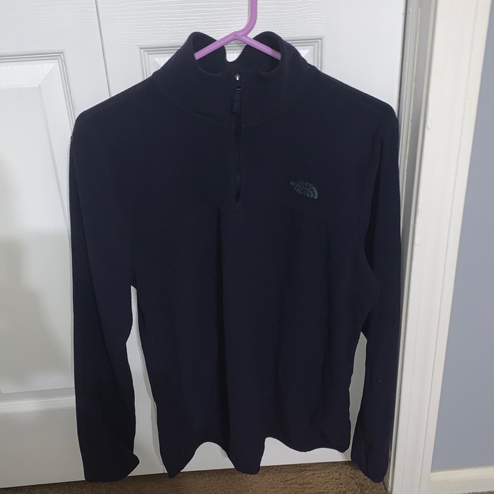 Navy Blue The North Face quarter-zip sweatshirt size medium